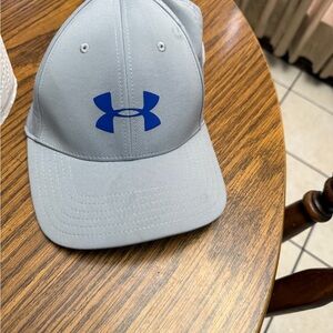 Under Armour Gray Cap with Blue Logo Men